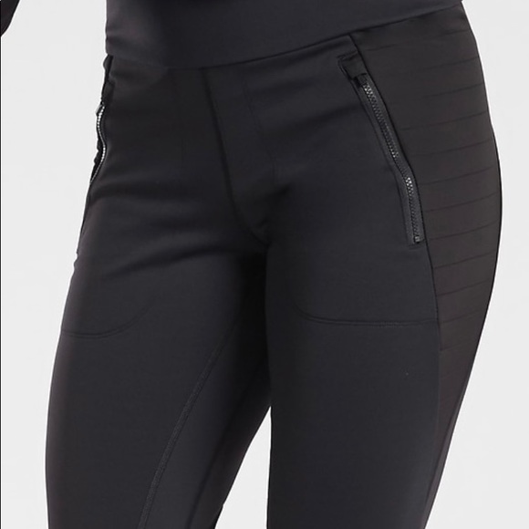 Athleta Black Peak Hybrid Fleece Tight, Size Small - Picture 5 of 8